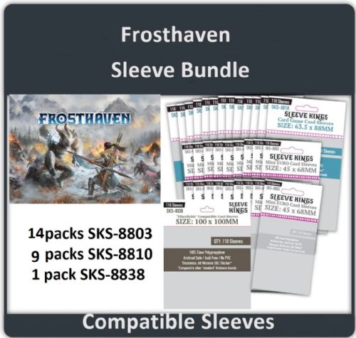 Frosthaven Board Game Sleeve Kings Bundle